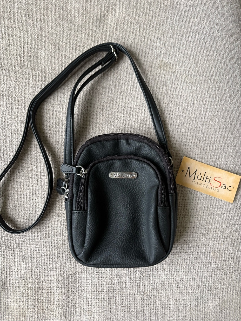 NWT MultiSac Black Shoulder / Crossbody Purse - Travel Bag